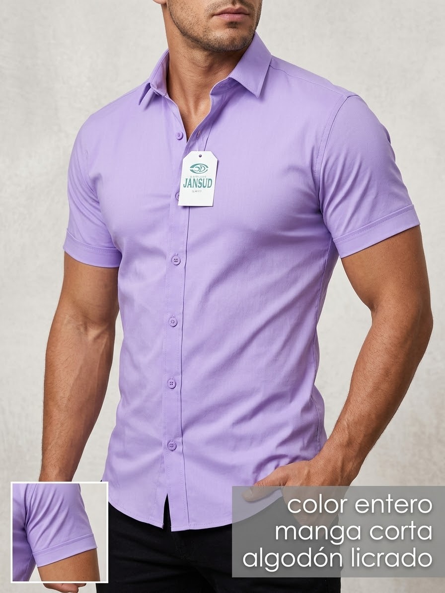 Camisa Algodón Strech Entero